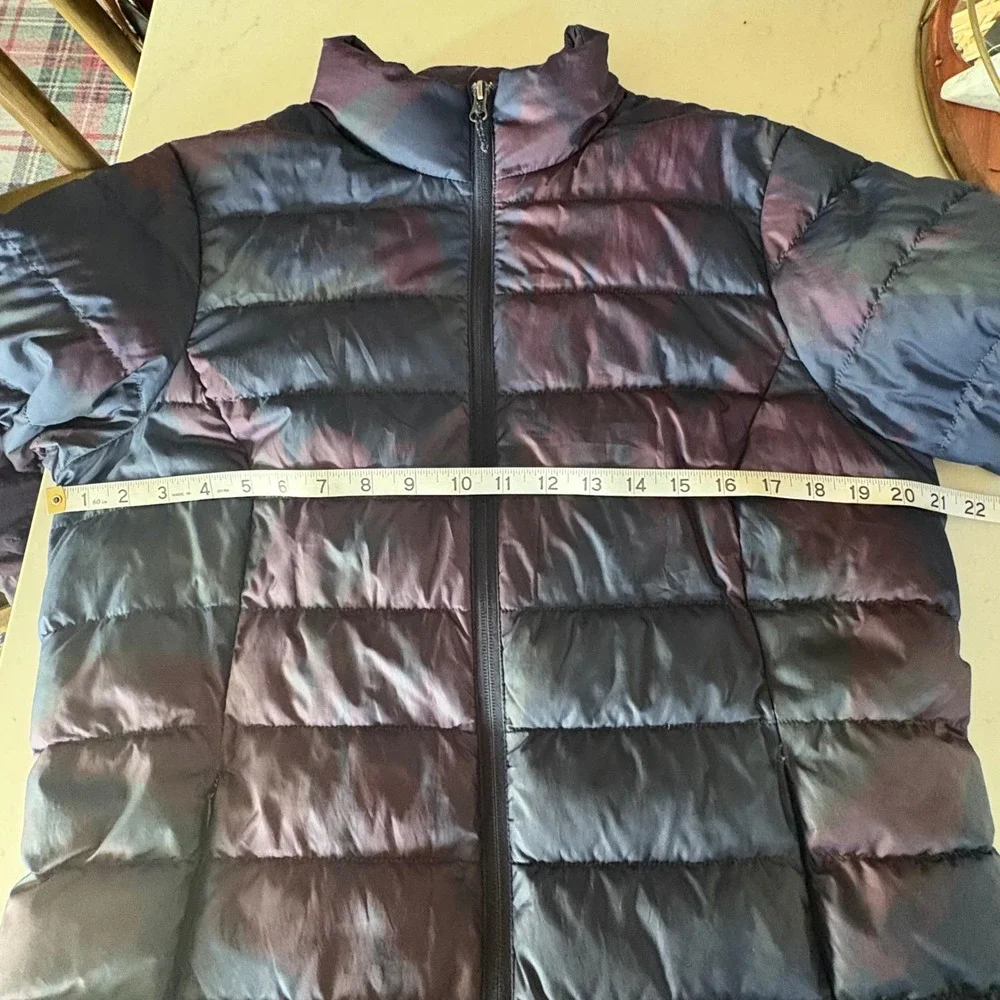 EDDIE BAUER CirriusLite Puffer Jacket Down Fill Quilted Purple Blue Wmns Size‎ L